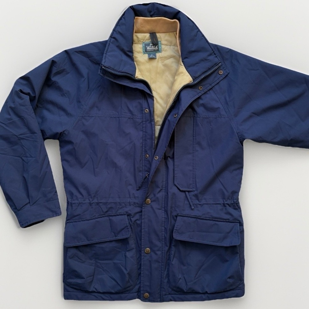 Woolrich Gore-Tex Parka Coat Womens S Thinsulate Insulated Ski Jacket Navy Blue